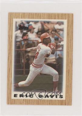 1987 Topps League Leaders Minis - [Base] #4 - Eric Davis