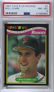 1987 Topps Toys R Us Rookies - Box Set [Base] #7 - Will Clark [PSA 8 NM‑MT]