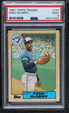1987 Topps Traded - [Base] #74T - Fred McGriff [PSA 9 MINT]