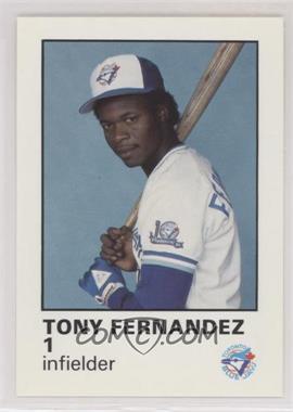 1987 Toronto Blue Jays Fire Safety - [Base] #1 - Tony Fernandez