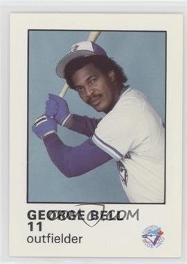 1987 Toronto Blue Jays Fire Safety - [Base] #11 - George Bell [EX to NM]