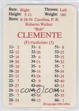 1988 APBA Baseball 1961 Season - [Base] #_ROCL - Roberto Clemente
