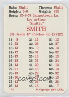 1988 APBA Baseball 1987 Season - [Base] #_LESM - Lee Smith