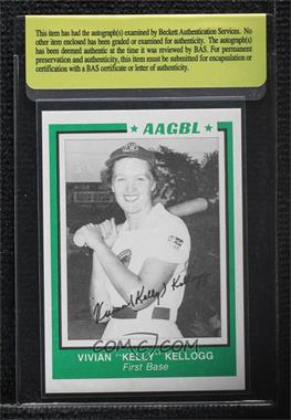 1988 All American Girls Professional Baseball League - [Base] #44 - Vivian "Kelly" Kellogg [BAS Beckett Auth Sticker]