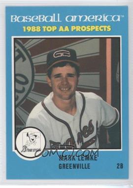 1988 Baseball America Top AA Prospects - [Base] #AA-16 - Mark Lemke