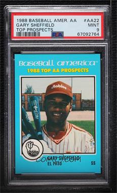 1988 Baseball America Top AA Prospects - [Base] #AA-22 - Gary Sheffield [PSA 9 MINT]