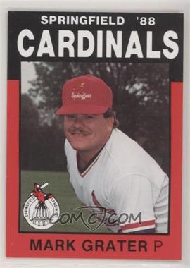 1988 Best Springfield Cardinals - [Base] #2 - Mark Grater