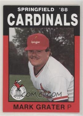 1988 Best Springfield Cardinals - [Base] #2 - Mark Grater