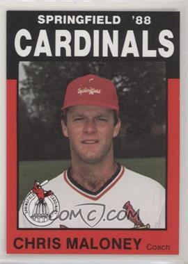 1988 Best Springfield Cardinals - [Base] #25 - Chris Maloney