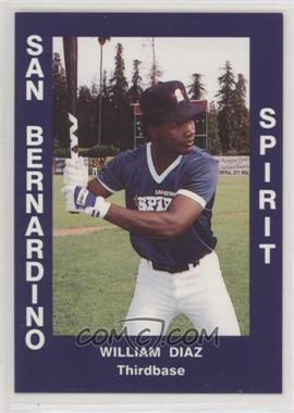 1988 Cal League California League - [Base] #37 - William Diaz