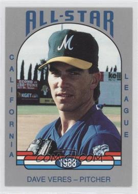 1988 Cal League California League All-Stars - [Base] #10 - Dave Veres