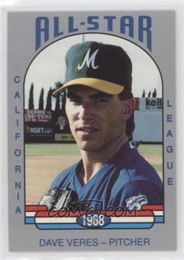 1988 Cal League California League All-Stars - [Base] #10 - Dave Veres