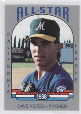 1988 Cal League California League All-Stars - [Base] #10 - Dave Veres