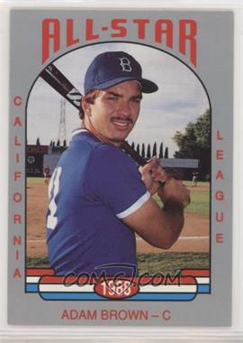 1988 Cal League California League All-Stars - [Base] #48 - Adam Brown