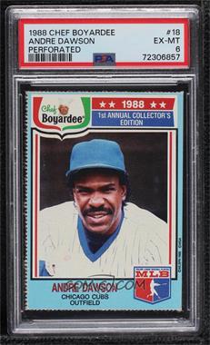1988 Chef Boyardee Collector's Edition - Food Issue [Base] #18.1 - Andre Dawson (1987 Stats Say Expos) [PSA 6 EX‑MT]