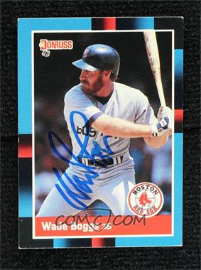 1988 Donruss - [Base] #153.1 - Wade Boggs (Last Line Begins with PCT (.453)) [JSA Certified COA Sticker]