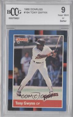 1988 Donruss - [Base] #164 - Tony Gwynn [BCCG 9 Near Mint or Better]