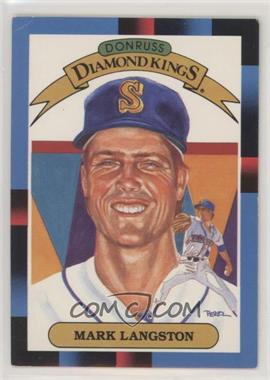 1988 Donruss - [Base] #20 - Diamond Kings - Mark Langston [EX to NM]