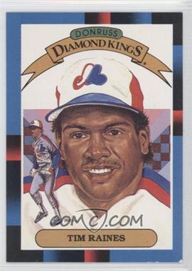 1988 Donruss - [Base] #2.1 - Diamond Kings - Tim Raines (Last Line Begins with Diamond)