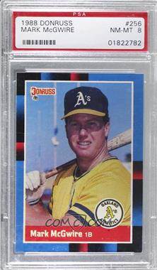 1988 Donruss - [Base] #256.1 - Mark McGwire (Last Line Begins with Olympic) [PSA 8 NM‑MT]