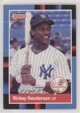 1988 Donruss - [Base] #277.2 - Rickey Henderson (Last Line begins with '85) [EX to NM]