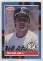 Jose Canseco (Last Line Begins with Minor) [Good to VG‑EX]