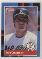 Jose Canseco (Last Line Begins with Minor) [EX to NM]