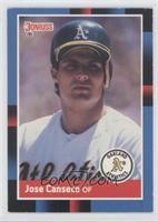 Jose Canseco (Last Line Begins with Minor)