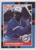 Tony Fernandez (Last Line Begins with Batting)