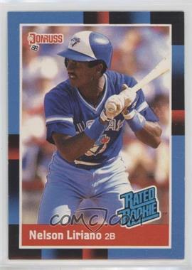 1988 Donruss - [Base] #32.3 - Rated Rookie - Nelson Liriano (Face Visible, Last Line Begins with .288)