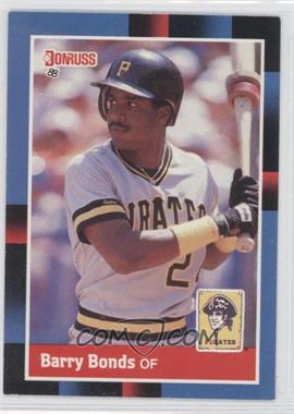 1988 Donruss - [Base] #326.1 - Barry Bonds (Last line begins with former)