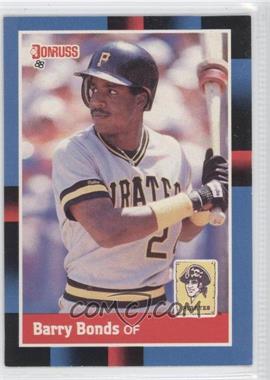 1988 Donruss - [Base] #326.1 - Barry Bonds (Last line begins with former)