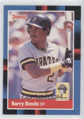 1988 Donruss - [Base] #326.1 - Barry Bonds (Last line begins with former)