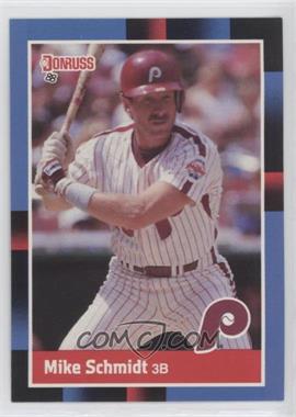 1988 Donruss - [Base] #330.1 - Mike Schmidt (Last Line Begins with '84)