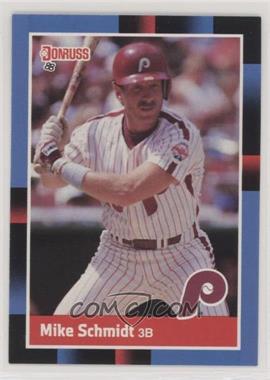 1988 Donruss - [Base] #330.1 - Mike Schmidt (Last Line Begins with '84)