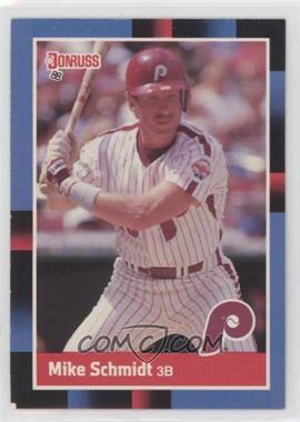 1988 Donruss - [Base] #330.1 - Mike Schmidt (Last Line Begins with '84)