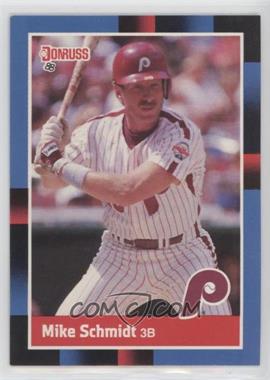 1988 Donruss - [Base] #330.1 - Mike Schmidt (Last Line Begins with '84)