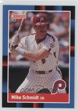 1988 Donruss - [Base] #330.1 - Mike Schmidt (Last Line Begins with '84)