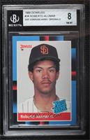 Rated Rookie - Roberto Alomar (Last Line Begins with Organization) [BGS 8&…