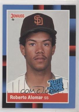 1988 Donruss - [Base] #34.1 - Rated Rookie - Roberto Alomar (Last Line Begins with Organization)