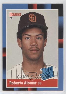 1988 Donruss - [Base] #34.1 - Rated Rookie - Roberto Alomar (Last Line Begins with Organization)