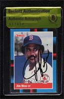 Jim Rice (Last Line Begins with Game) [BAS Authentic]