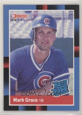 1988 Donruss - [Base] #40.1 - Rated Rookie - Mark Grace (Last Line Begins with Led)