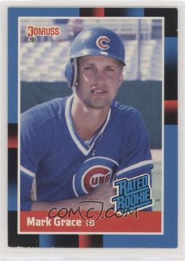 1988 Donruss - [Base] #40.1 - Rated Rookie - Mark Grace (Last Line Begins with Led)