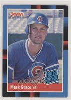Rated Rookie - Mark Grace (Last Line Begins with Led) [EX to NM]