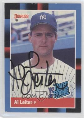 1988 Donruss - [Base] #43.1 - Rated Rookie - Al Leiter (Last Line Begins with Older) [JSA Certified COA Sticker]