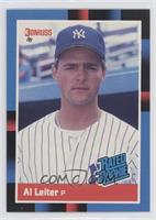 Rated Rookie - Al Leiter (Last Line Begins with Organization Factory Set Revers…