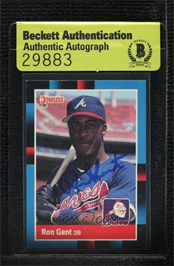 1988 Donruss - [Base] #654 - Ron Gant [BAS Authentic]