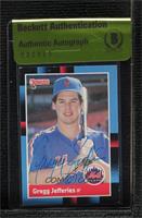 Gregg Jefferies (Last text line begins with best) [BAS Beckett Auth&n…