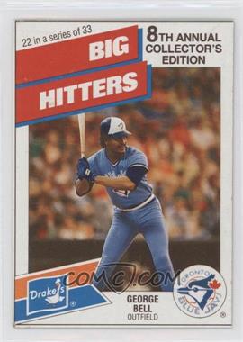 1988 Drake's Big Hitters/Super Pitchers - Food Issue [Base] #22 - George Bell